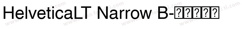 HelveticaLT Narrow B字体转换